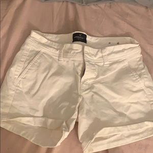 white jean shorts